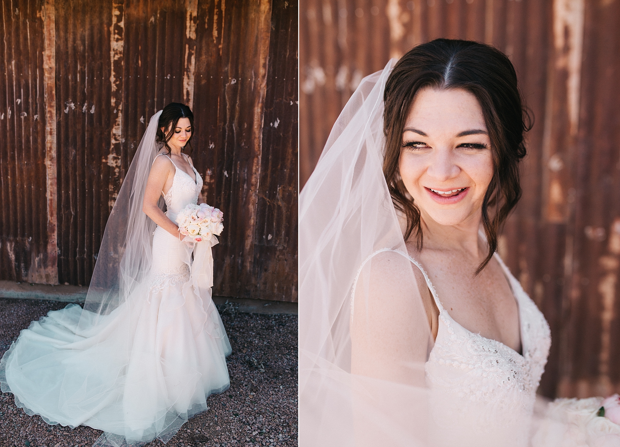 Cottonwood, Arizona Mongini Barn Wedding Bridal Portraits