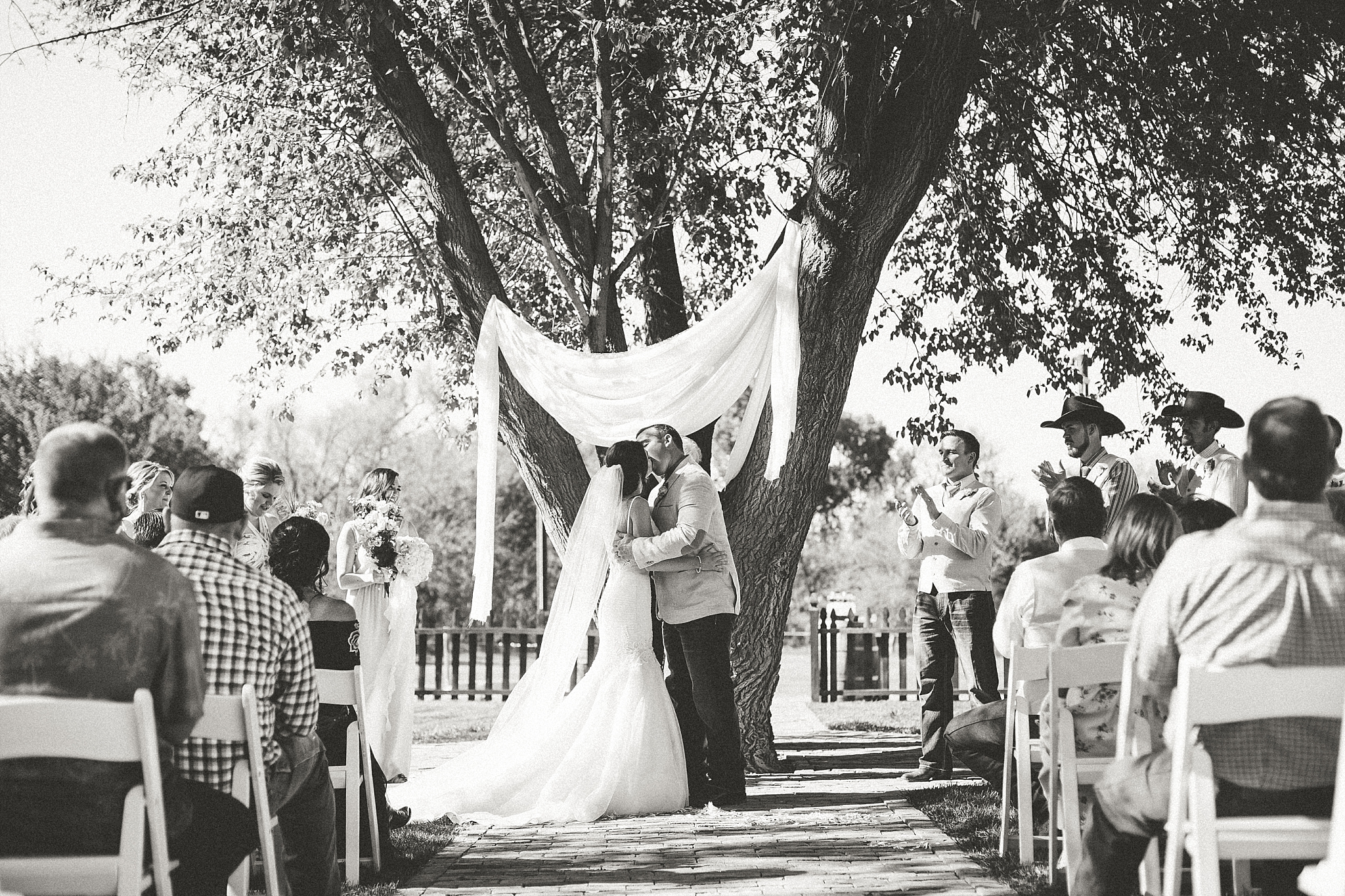 Cottonwood, Arizona Mongini Barn Wedding Spring Outdoor Ceremony