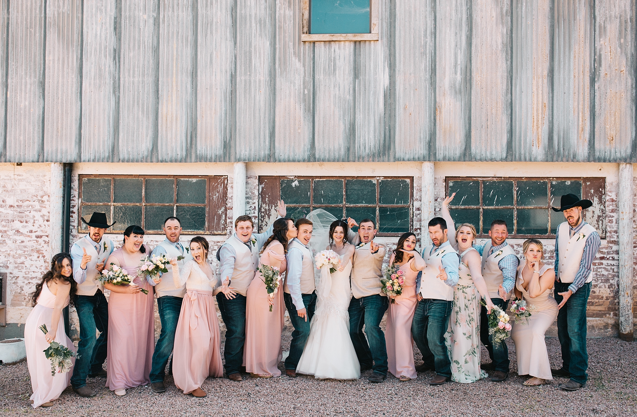 Cottonwood, Arizona Mongini Barn Wedding Bridal Party