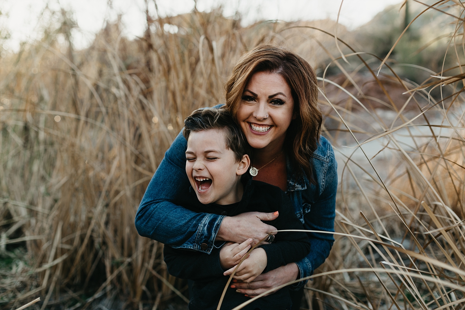 coon bluff salt river family photos mommy and me mother son Mesa, Arizona Samantha Patri Photography