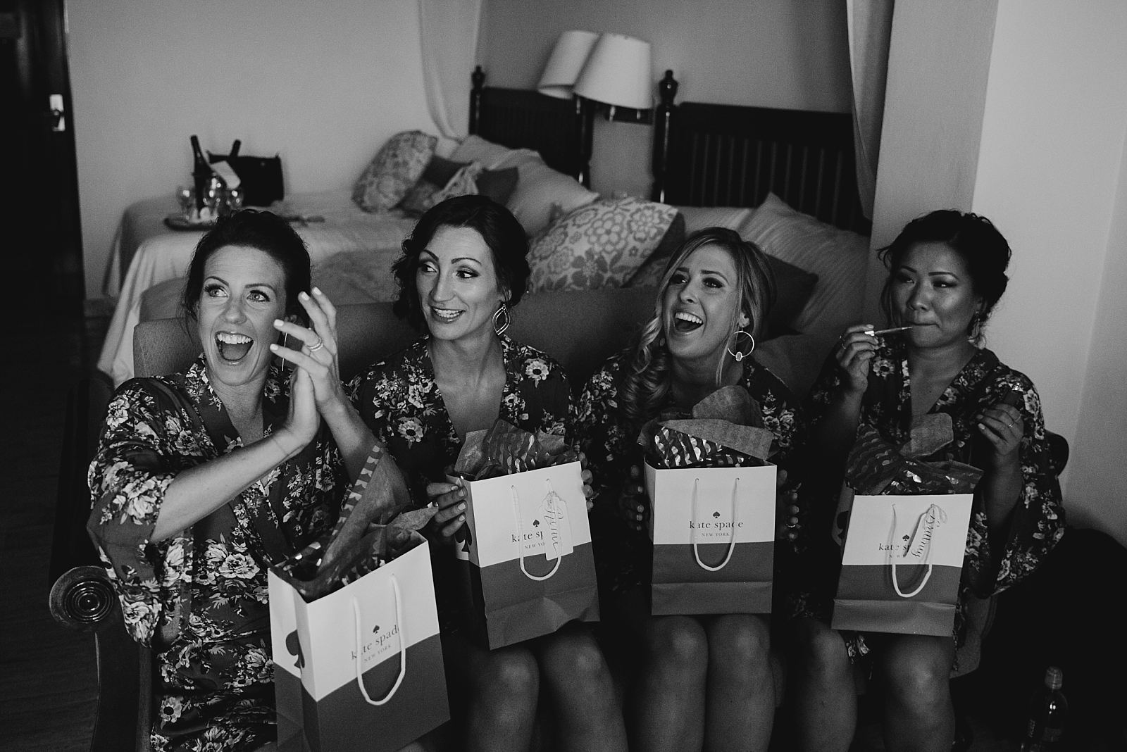 getting ready bridesmaid gifts presents Now Sapphire Riviera wedding photos Cancun, Mexico Samantha Patri Photography Arizona Wedding Photographer