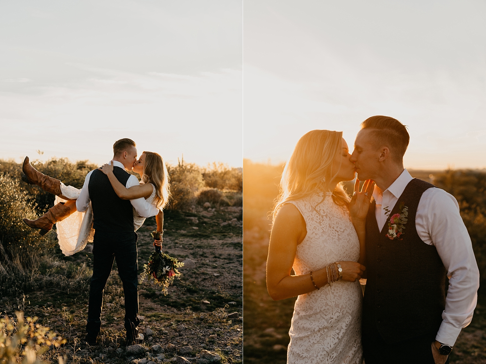 desert sunset Lost Dutchman elopement Phoenix, Arizona Samantha Patri Photography