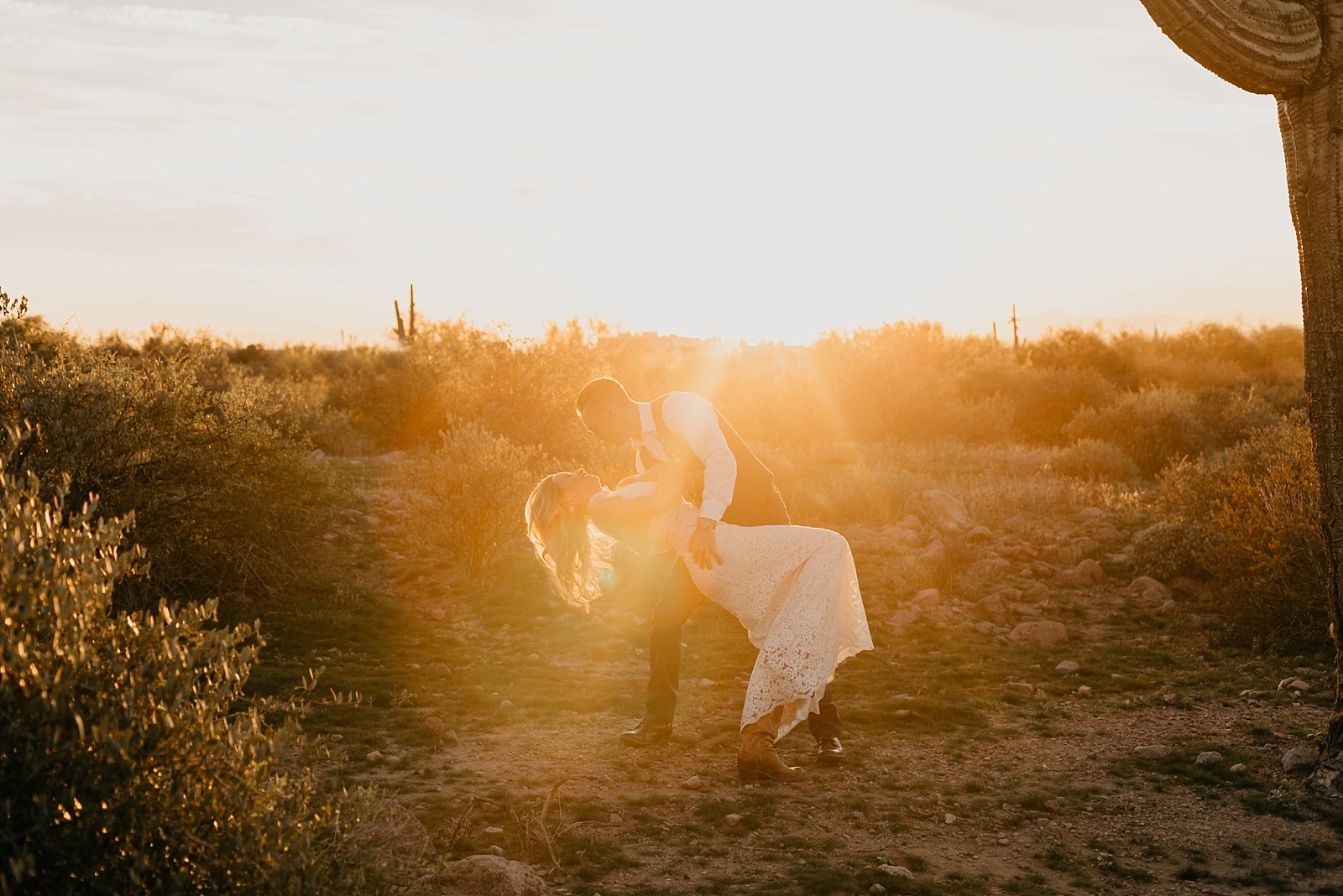 desert sunset Lost Dutchman elopement Phoenix, Arizona Samantha Patri Photography