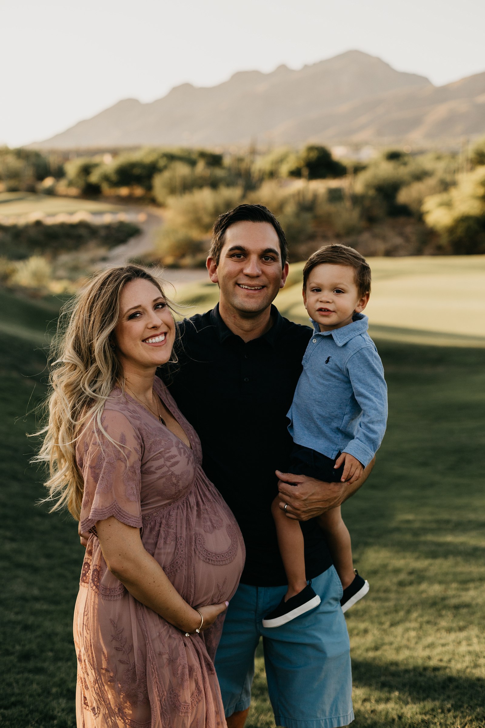 Tucson golf course maternity photos AZ family photographer Samantha Patri