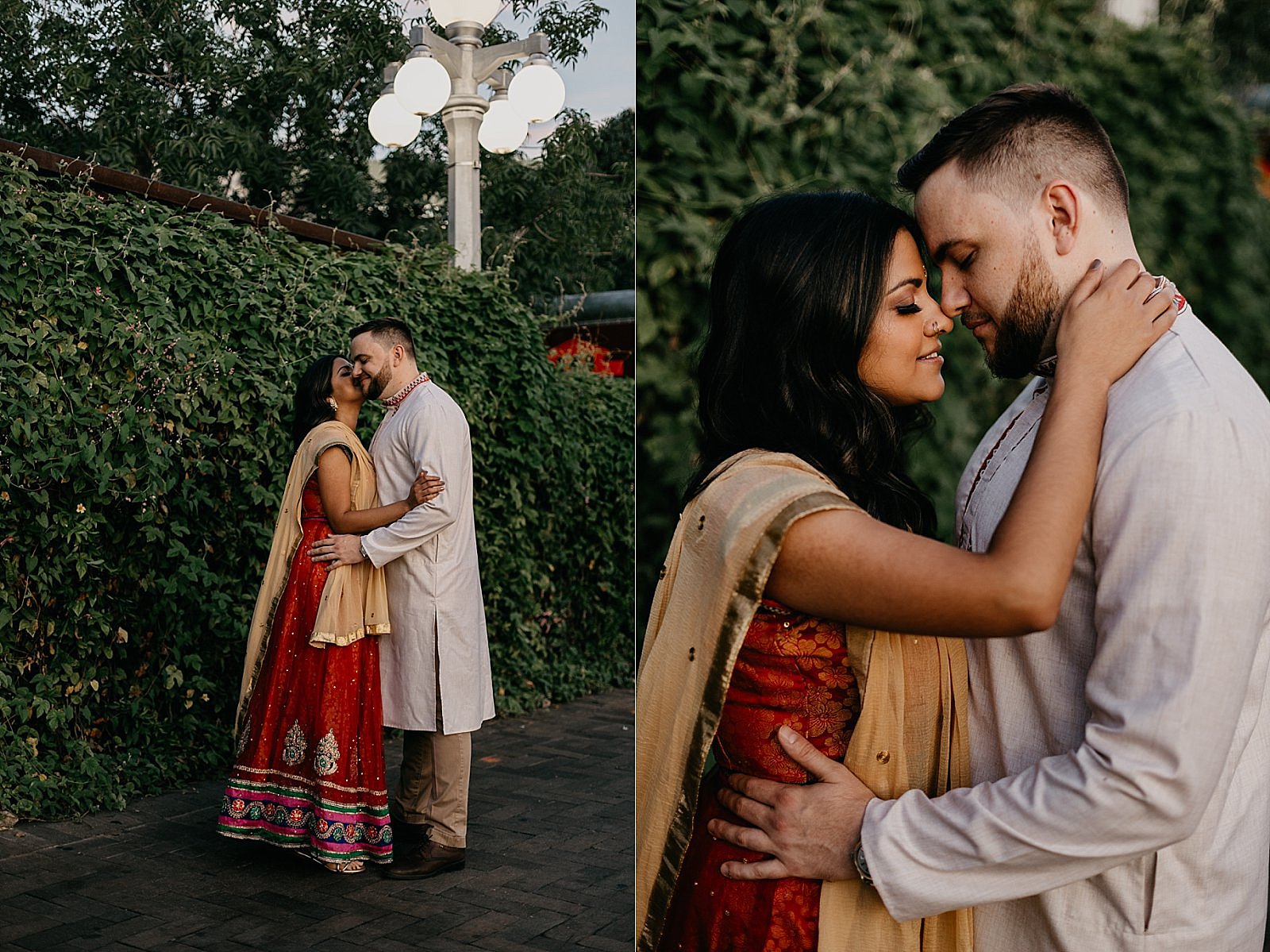 Sunrise downtown tucson engagement photos Indian couple