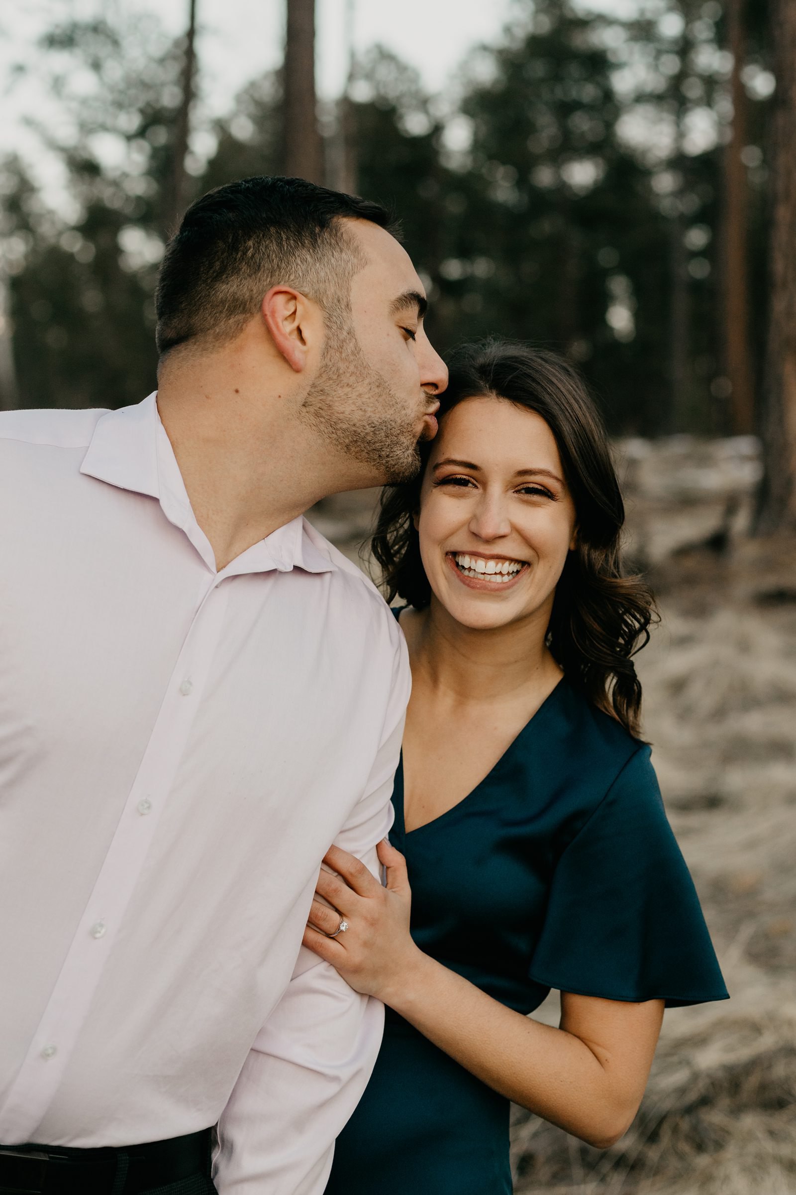 Payson arizona forest engagement pictures