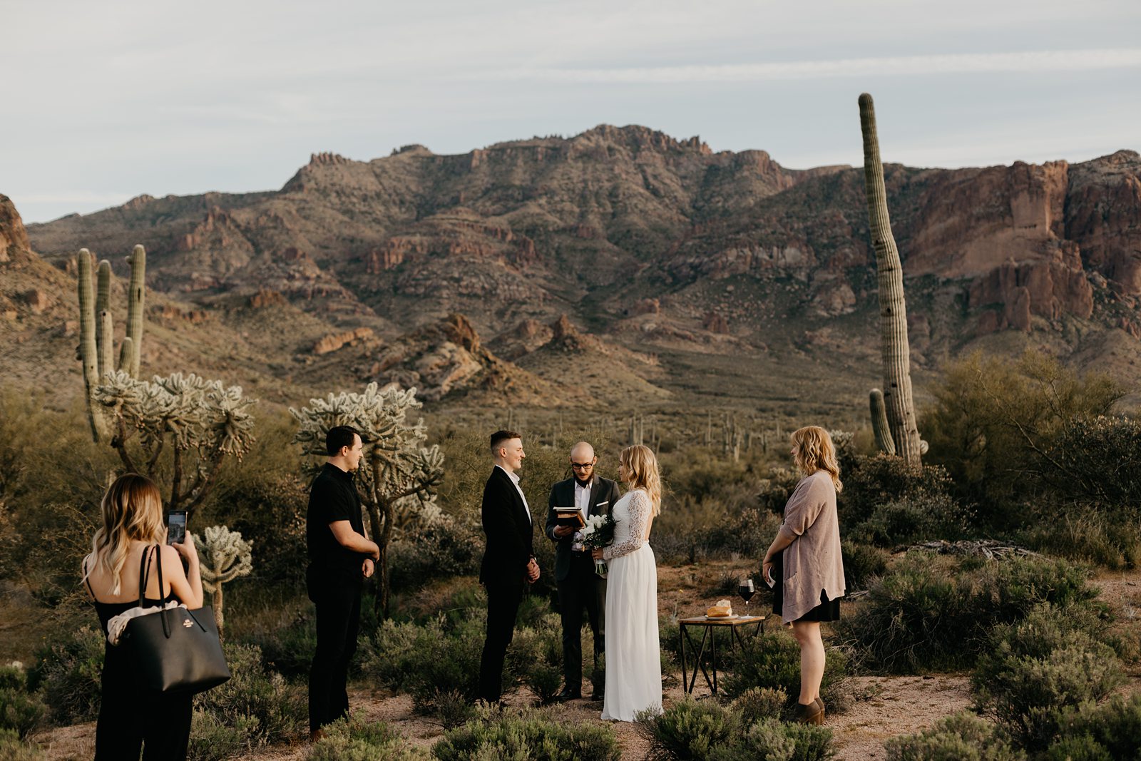 superstition mountain intimate elopement in the phoenix arizona desert