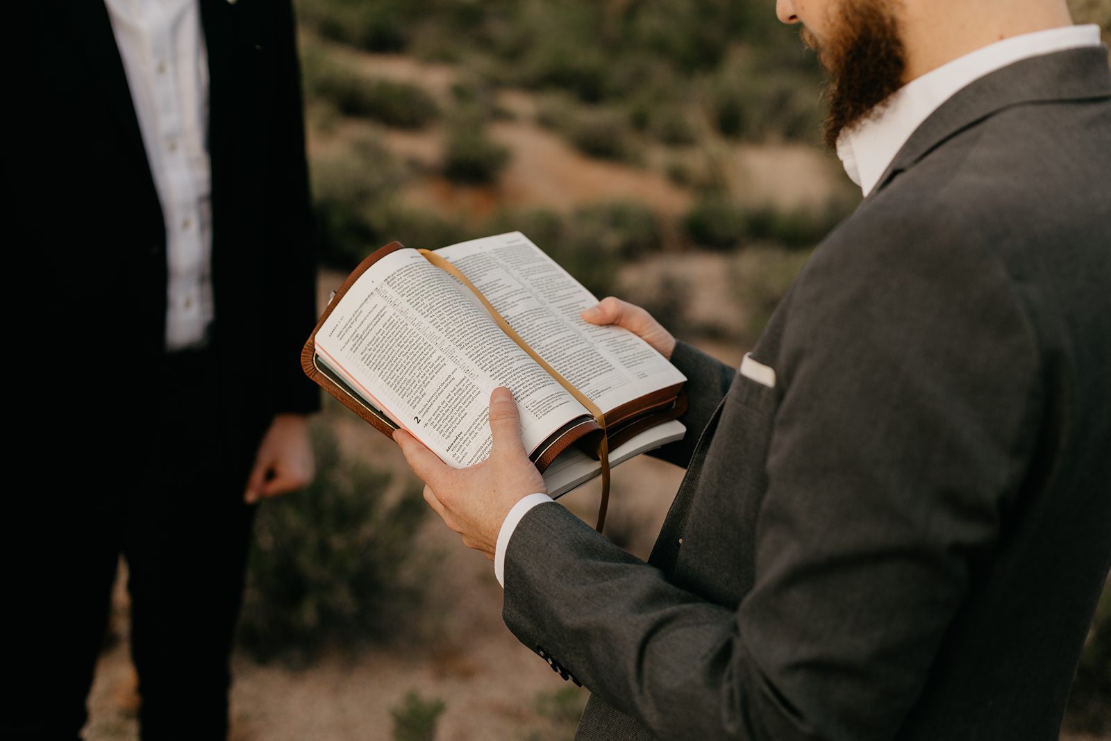 intimate desert elopement officiant reading