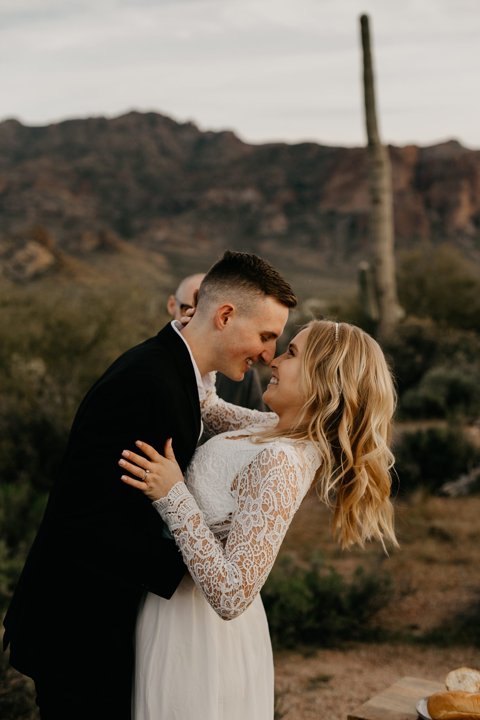 wedding at superstition mountain intimate elopement phoenix AZ