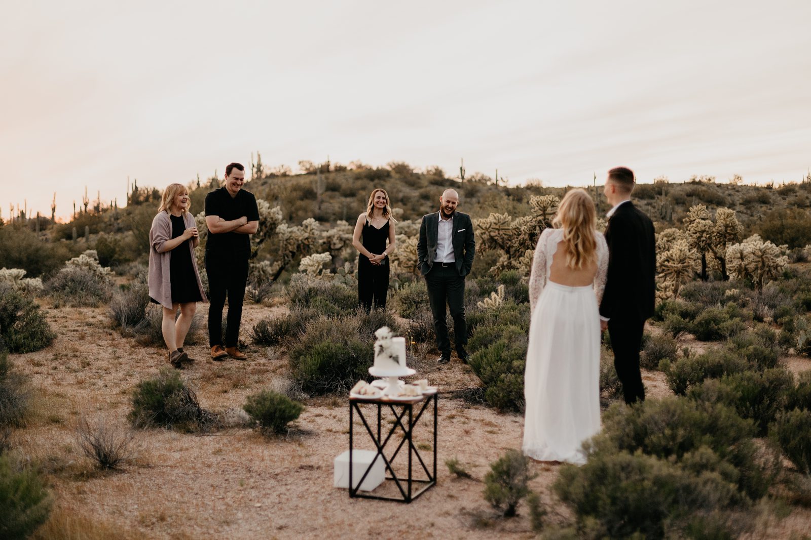 intimate desert elopement in phoenix arizona