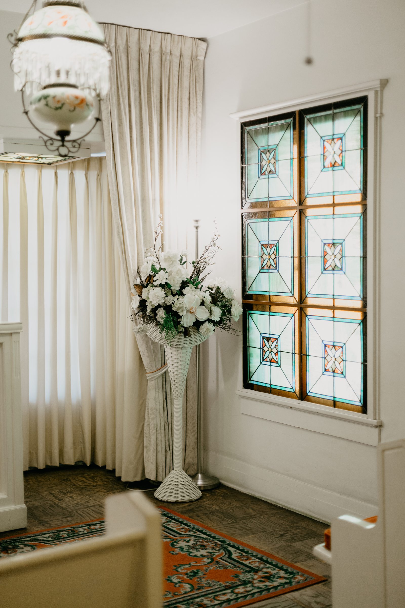 interior of Lutes' Gretna Green wedding chapel in Yuma Arizona